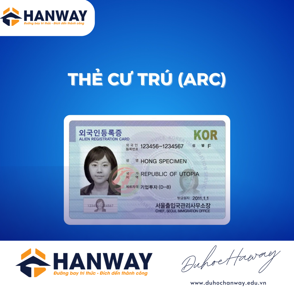 CÁC LOẠI THẺ CẦN THIẾT KHI SINH SỐNG TẠI HÀN